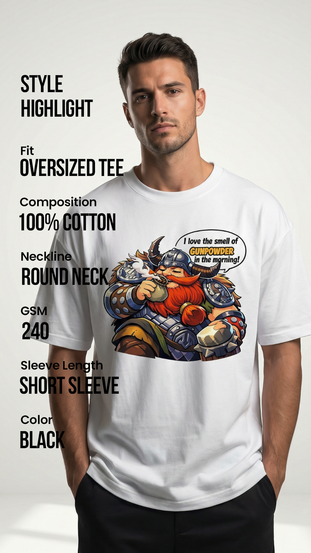 Franco Oversized T-Shirt – Streetwear | Mobile Legends Toxikiing