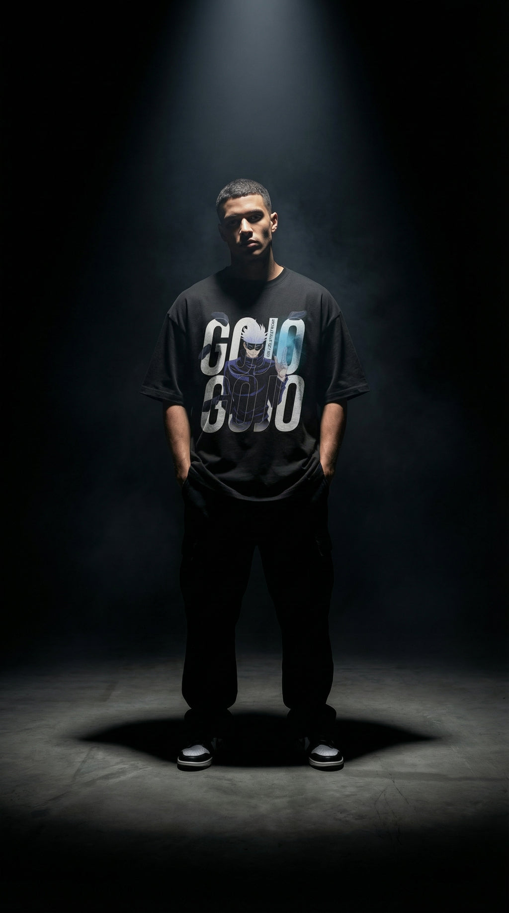 Xavier Gojo Oversized T-Shirt – Streetwear | Mobile Legends x Jujutsu Kaisen﻿ Toxikiing