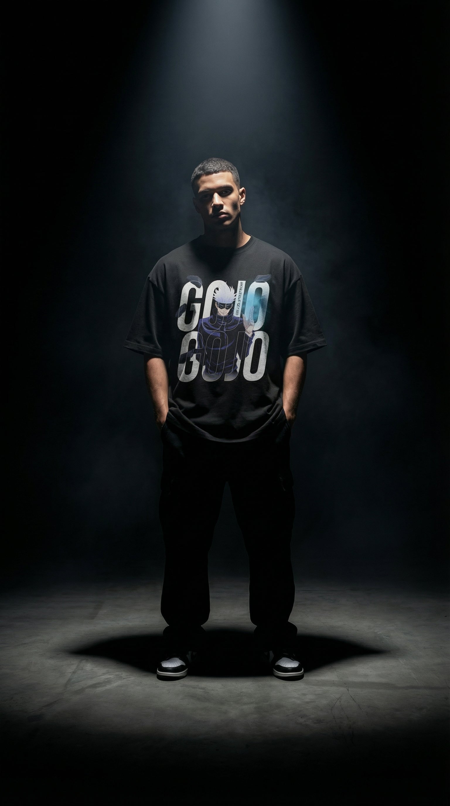 Xavier Gojo Oversized T-Shirt – Streetwear | Mobile Legends x Jujutsu Kaisen﻿ Toxikiing