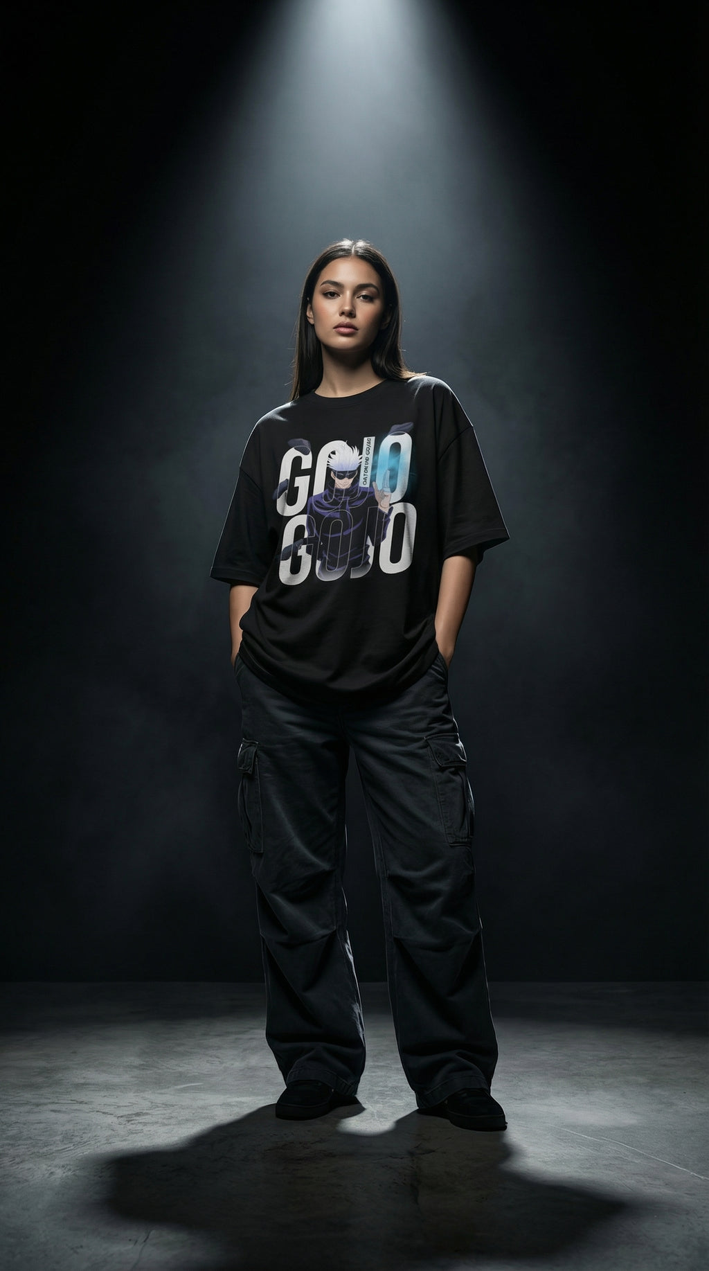 Xavier Gojo Oversized T-Shirt – Streetwear | Mobile Legends x Jujutsu Kaisen﻿ Toxikiing