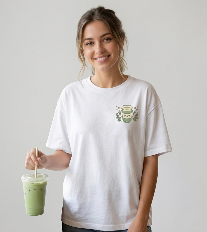But First, Matcha Oversized T-Shirt | Premium 240 GSM Tee