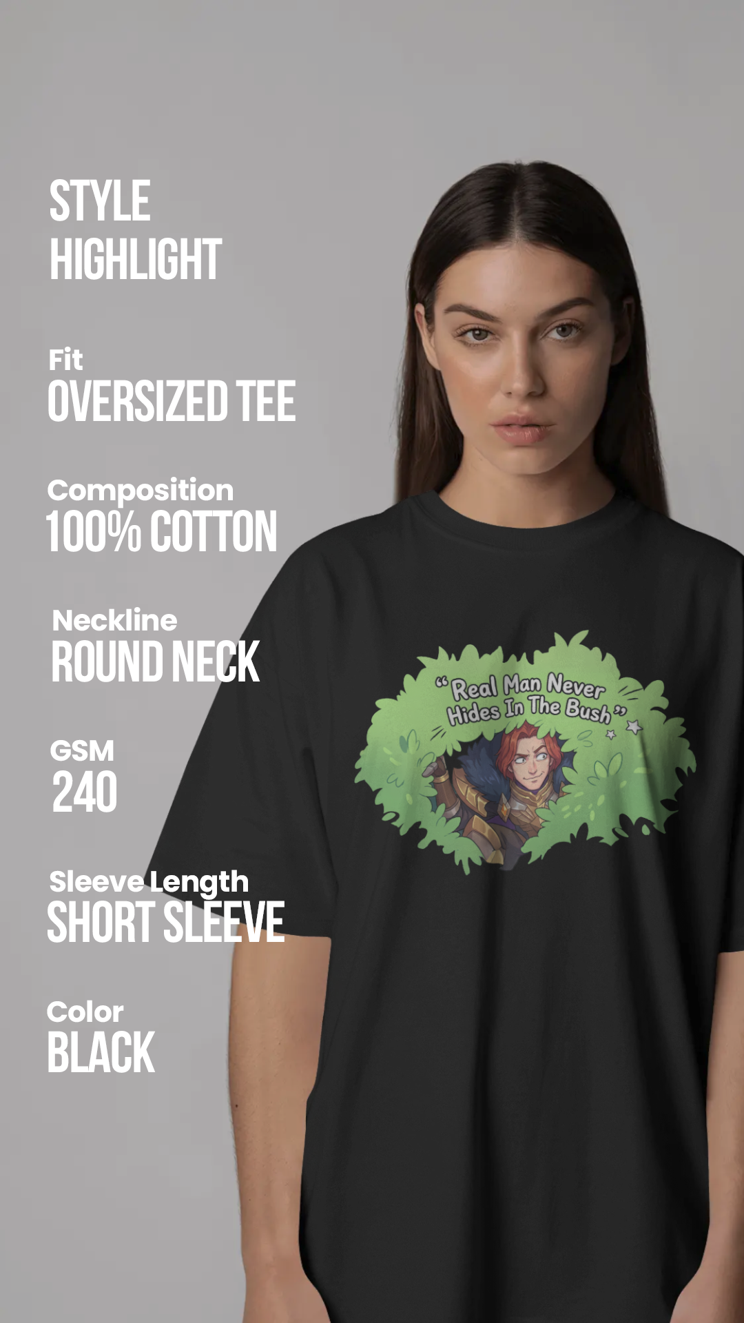 Tigreal Oversized T-Shirt - Streetwear | Mobile Legends Toxikiing