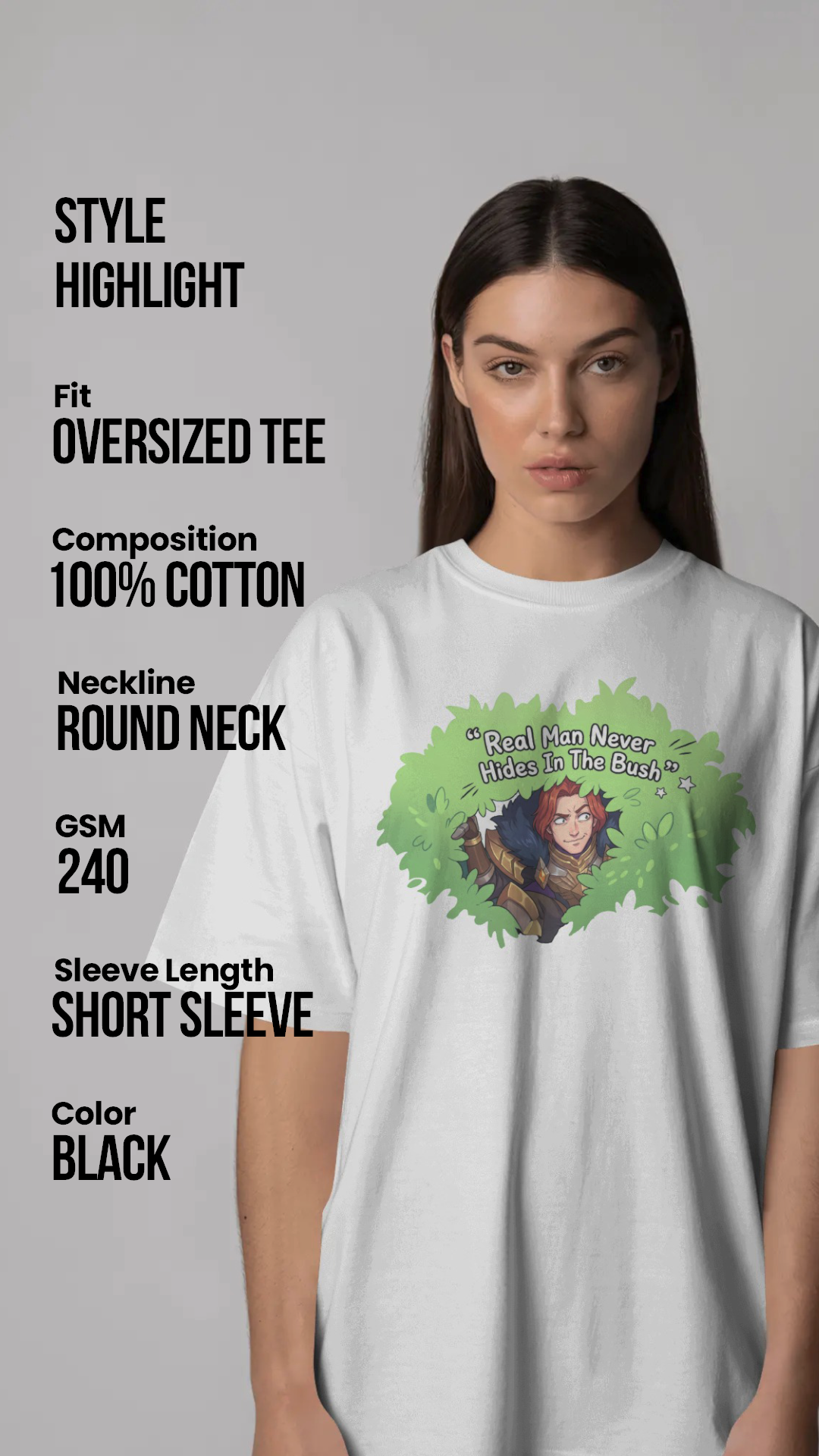 Tigreal Oversized T-Shirt - Streetwear | Mobile Legends Toxikiing