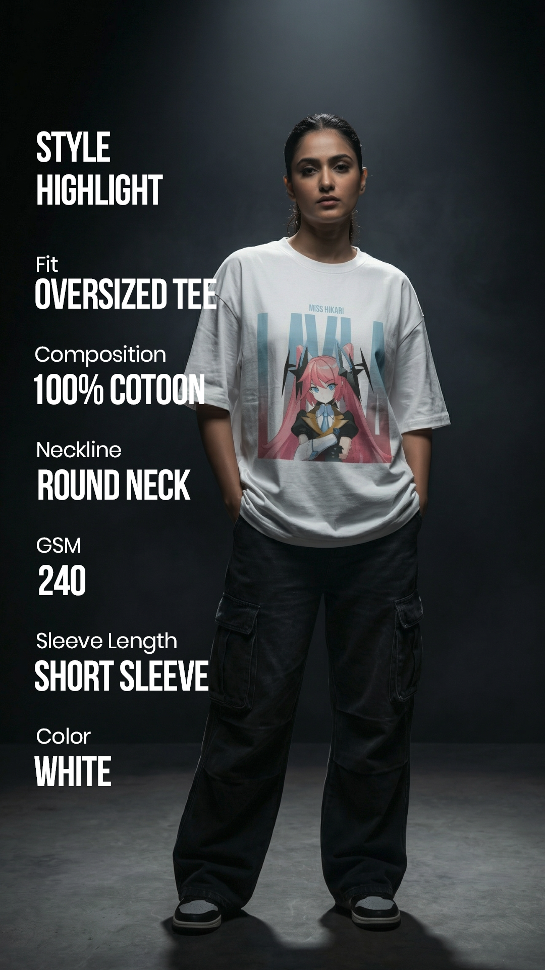 Layla Miss Hikari Oversized T-Shirt – Streetwear | Mobile Legends Toxikiing