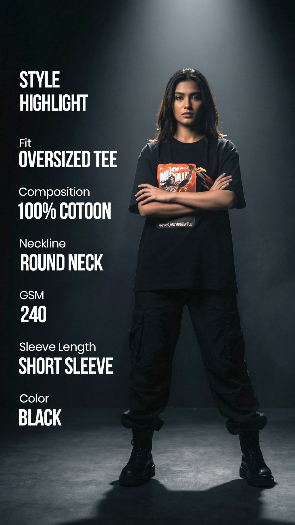 Moskov Doom Incarnate Oversized T-Shirt – Streetwear | Mobile Legends | Toxikiing