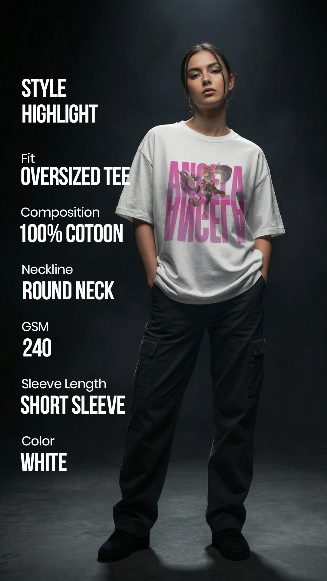 Angela Strings of Fate Oversized T-Shirt | Mobile Legends Toxikiing – Streetwear