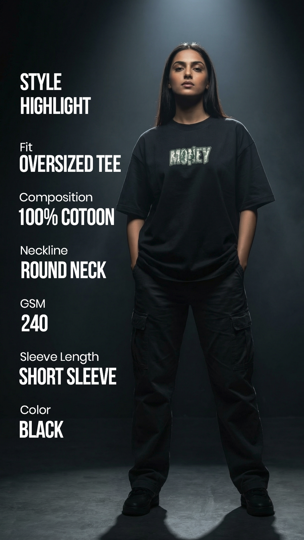 Money Oversized T-Shirt – Minimal Streetwear | Toxikiing