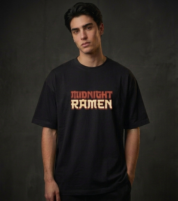 Midnight Ramen Oversized T-Shirt | 240 GSM Cotton Tee