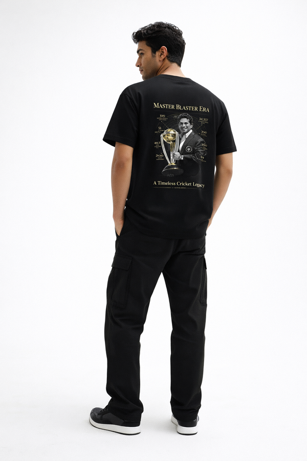 Custom Sachin Tendulkar T-Shirt India | Personalized Cricket Tee 240 GSM | TOXIKIING