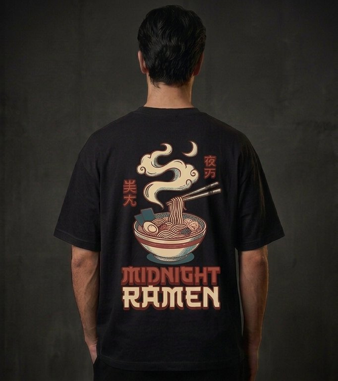 Midnight Ramen Oversized T-Shirt - Image 2