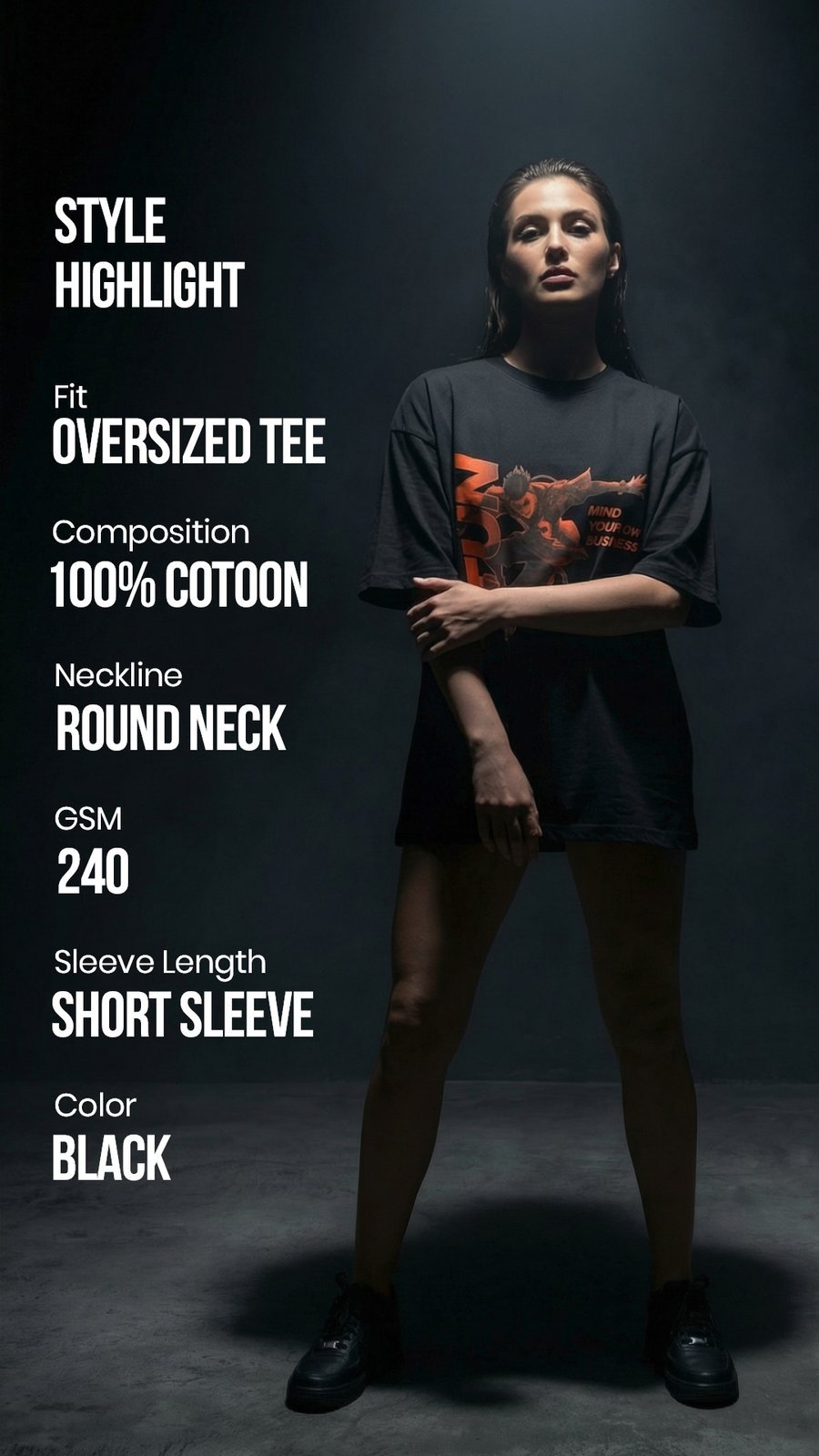 Chou Stun Oversized T-Shirt - Image 2