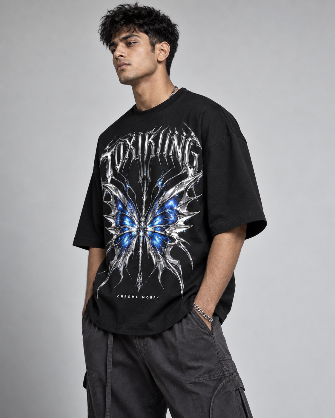 Chrome Morph Oversized T-Shirt - Image 3