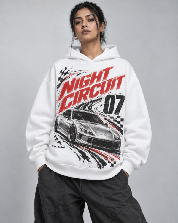 Night Circuit Oversized Hoodie