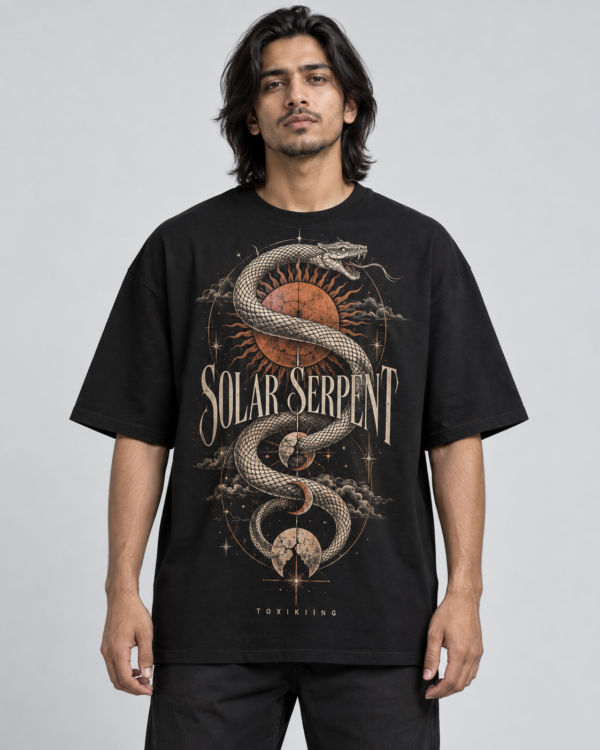 Solar Serpent Oversized T-Shirt