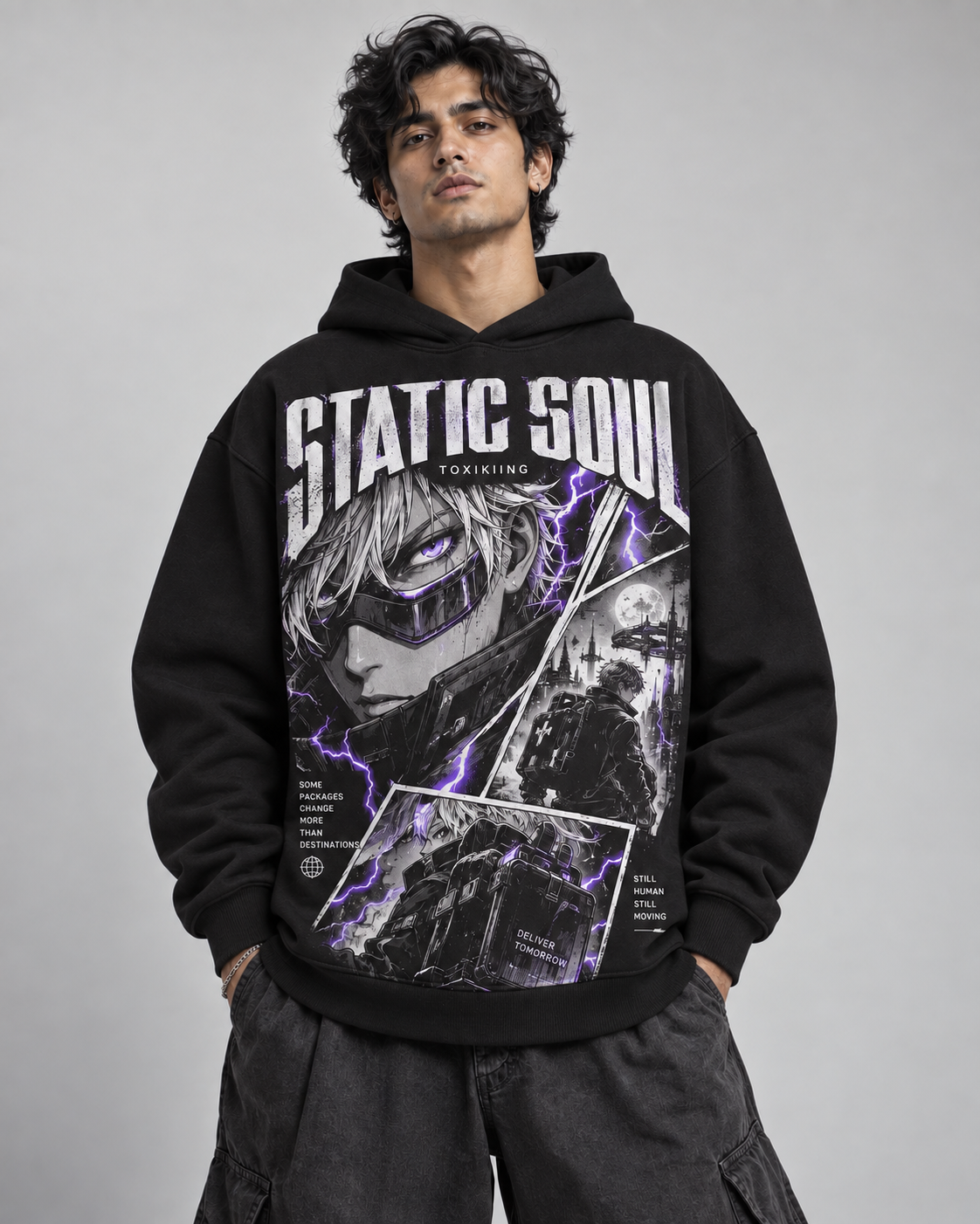Static Soul Oversized Hoodie