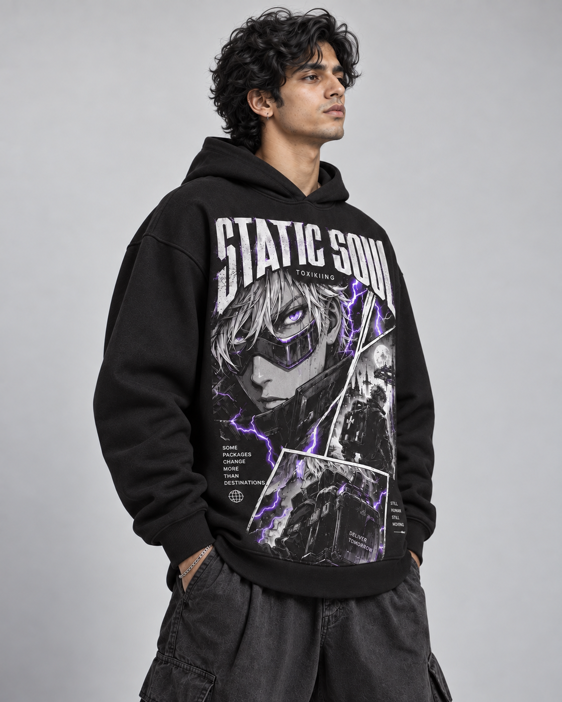 Static Soul Oversized Hoodie - Image 2