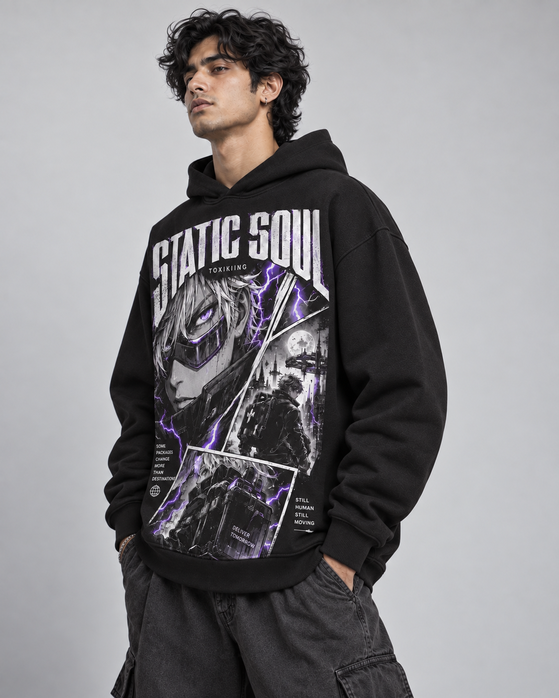 Static Soul Oversized Hoodie - Image 3