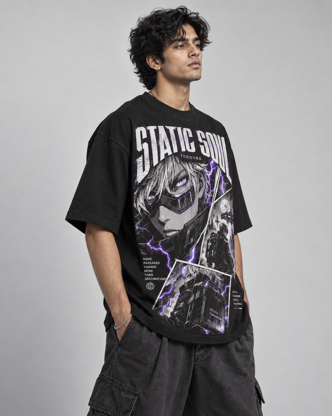 Static Soul Oversized T-Shirt - Image 2