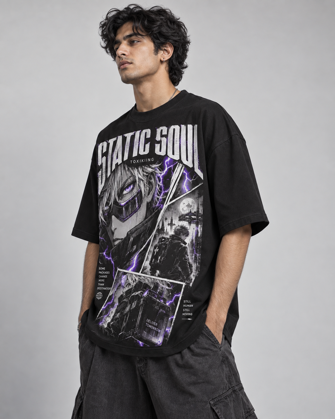 Static Soul Oversized T-Shirt - Image 3