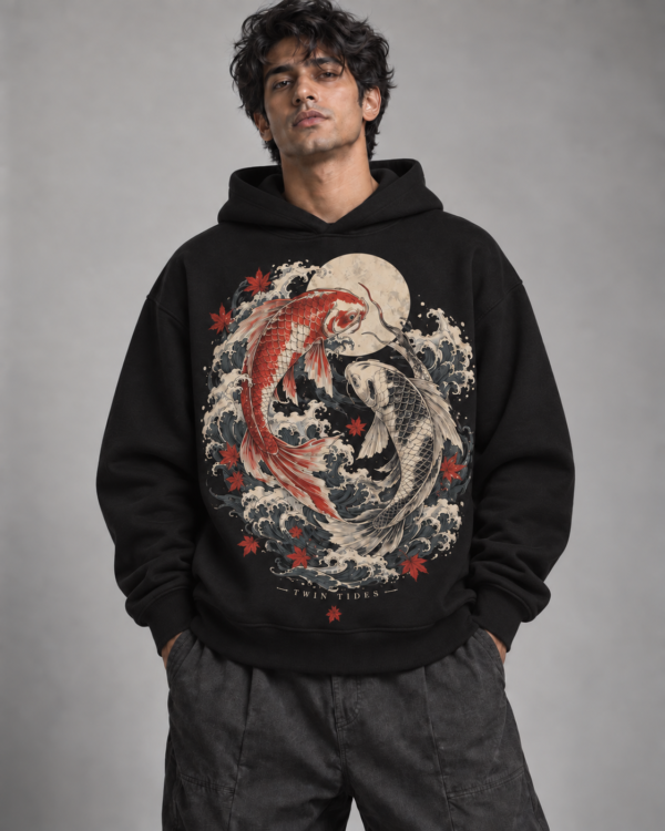 Twin Tides Oversized Hoodie