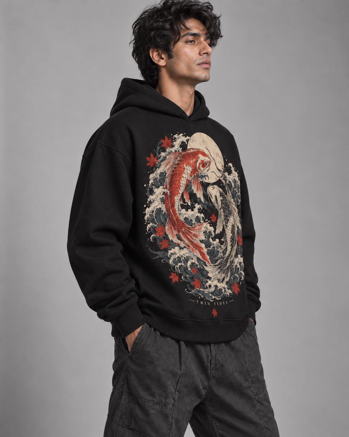Twin Tides Oversized Hoodie - Image 2