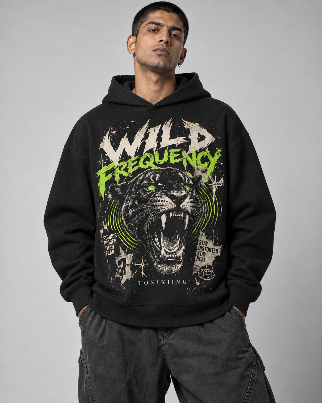 Wild Frequency Oversized Hoodie