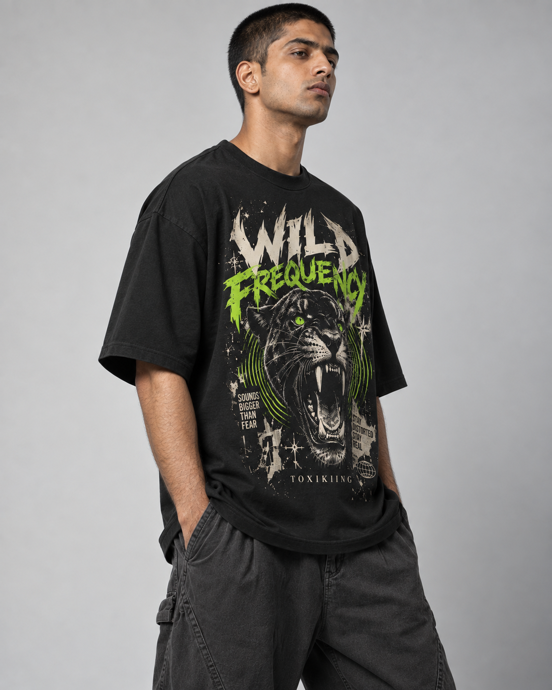 Wild Frequency Oversized T-Shirt - Image 2