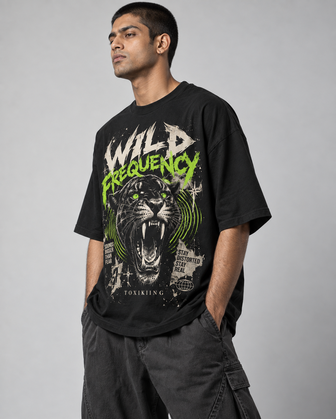 Wild Frequency Oversized T-Shirt - Image 3